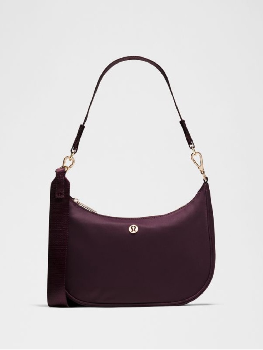 Lululemon City Essentials Small Shoulder Bag 3L Black Plum